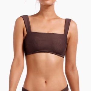 Vitamin A Venus Bikini Top Black Small